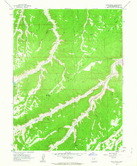 Hi-Res Interactive Map of Buck Knoll, Duchesne County, UT in 1962 ...